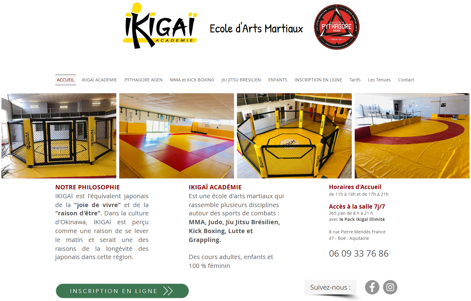 Antes: site original da Ikigaï